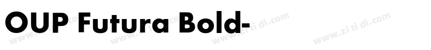 OUP Futura Bold字体转换